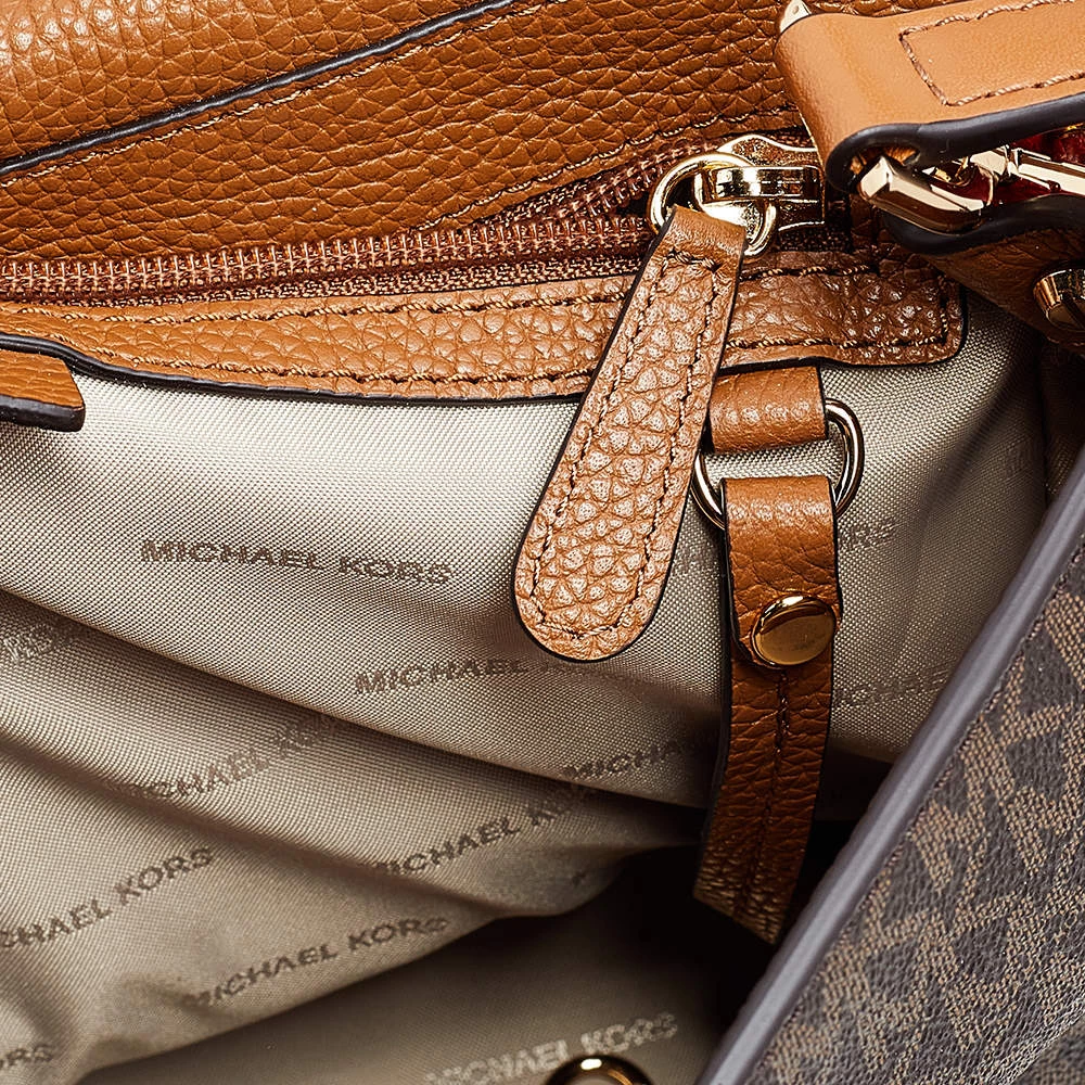 Michael Kors Multicolor Coated Canvas And Leather Bristol Medium Top Handle Bag For Women - Image 7