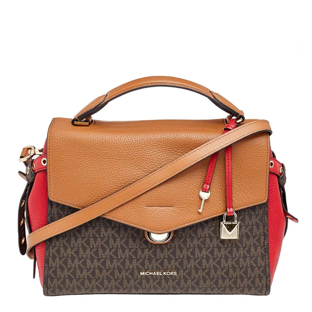 Michael Kors Multicolor Coated Canvas And Leather Bristol Medium Top Handle Bag For Women