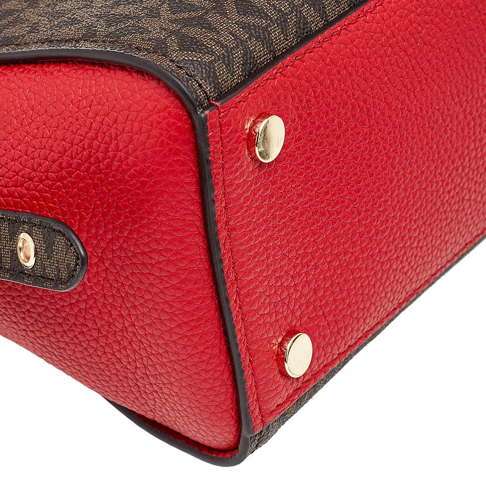 Michael Kors Multicolor Coated Canvas And Leather Bristol Medium Top Handle Bag For Women - Image 10