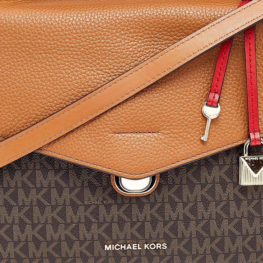 Michael Kors Multicolor Coated Canvas And Leather Bristol Medium Top Handle Bag For Women - Image 5