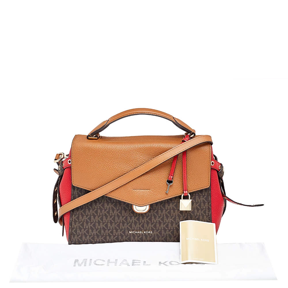Michael Kors Multicolor Coated Canvas And Leather Bristol Medium Top Handle Bag For Women - Image 9