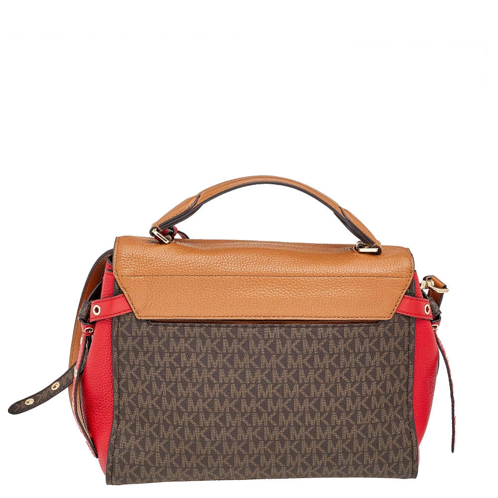 Michael Kors Multicolor Coated Canvas And Leather Bristol Medium Top Handle Bag For Women - Image 4