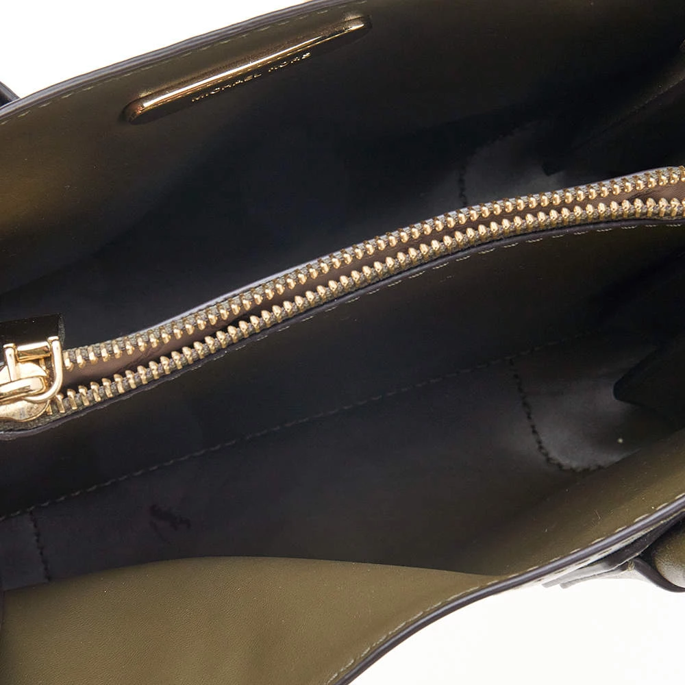 Michael Kors Green Butterfly Embellished Leather Small Mercer Tote For Women - Image 7