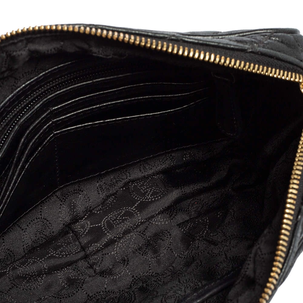 Michael Kors Black Quilted Leather Susannah Lock Messenger Bag For Women - Image 7