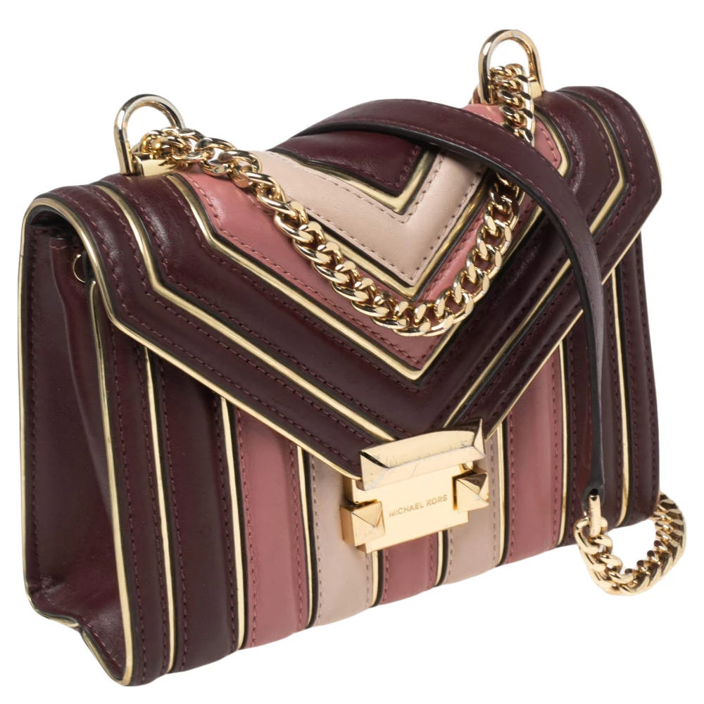 Michael Kors Multicolor Quilted Leather Whitney Shoulder Bag For Women - Image 3