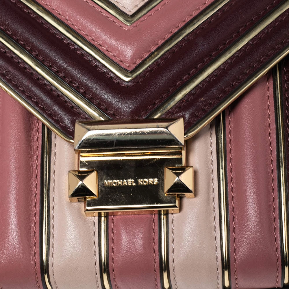 Michael Kors Multicolor Quilted Leather Whitney Shoulder Bag For Women - Image 5