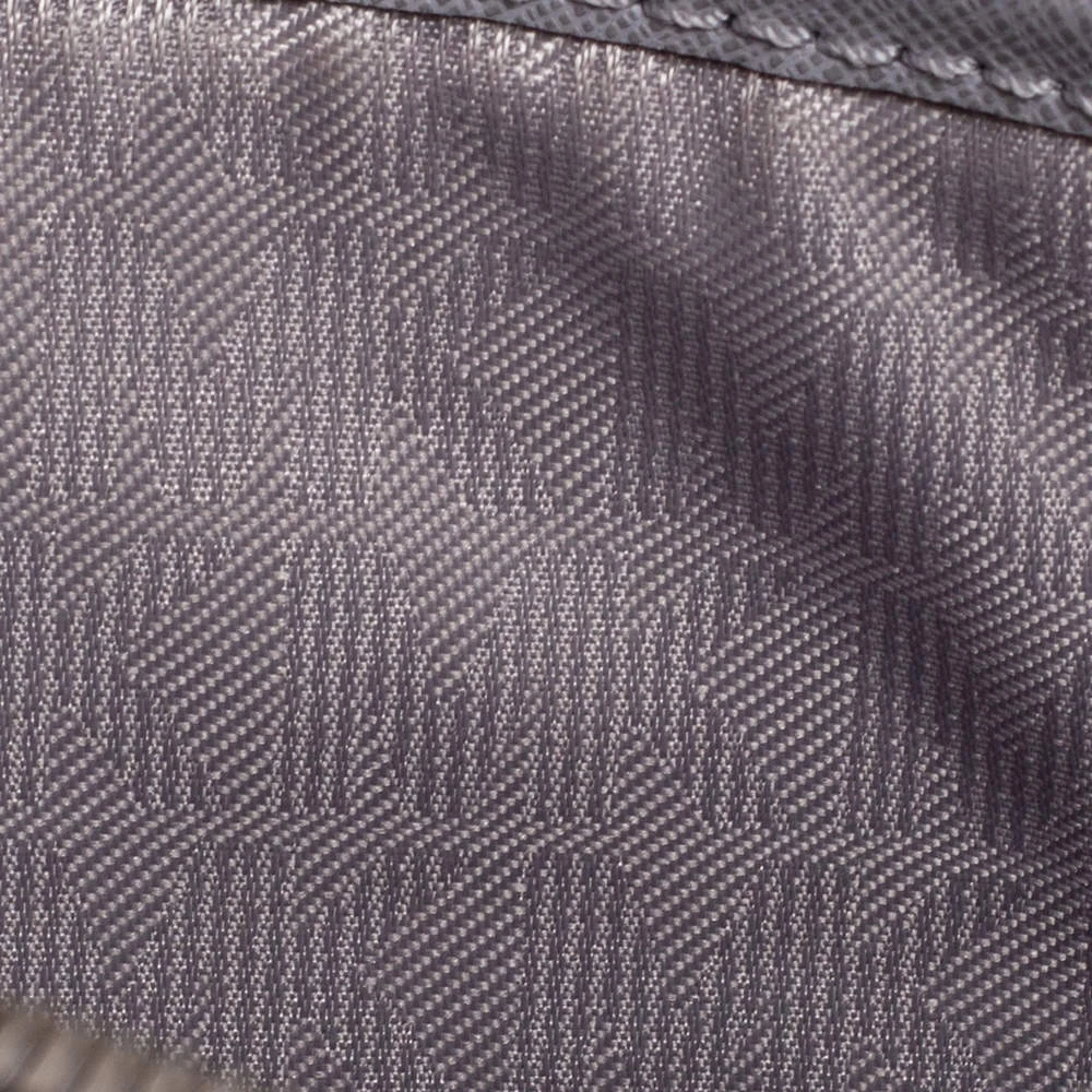 Michael Kors Grey Saffiano Leather Large Jet Set Crossbody Bag For Women - Image 10