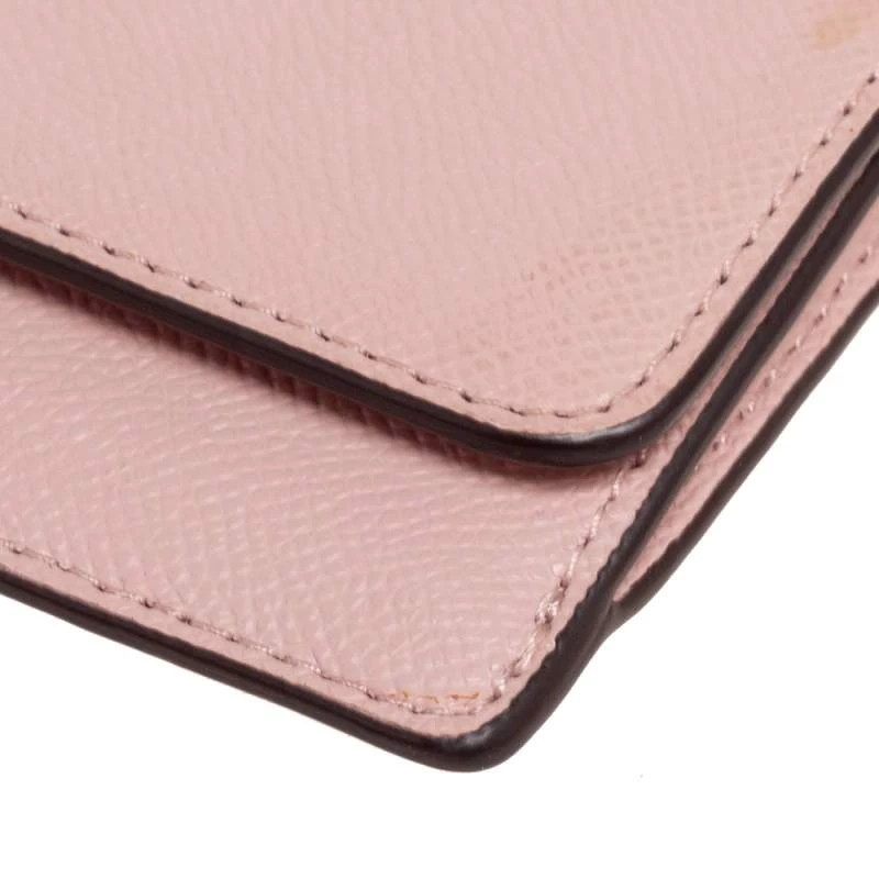 Michael Kors Dusty Pink Saffiano Leather Jet Set Travel Flat Wallet For Women - Image 10