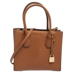 Michael Kors Brown Leather Satchel For Women