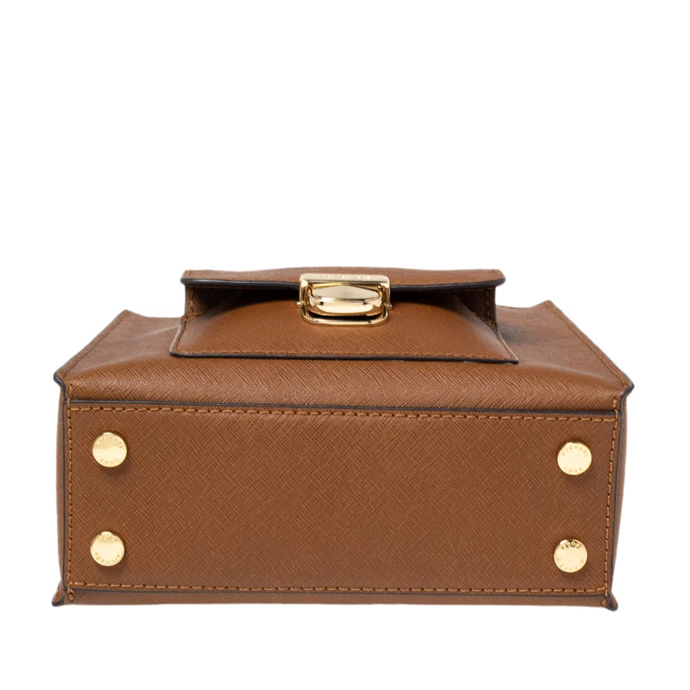 Michael Kors Brown Saffiano Leather Small Bridgette Tote For Women - Image 6