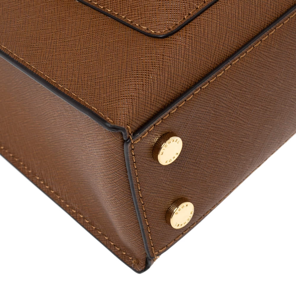 Michael Kors Brown Saffiano Leather Small Bridgette Tote For Women - Image 10