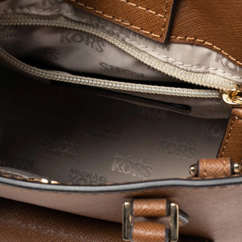 Michael Kors Brown Saffiano Leather Small Bridgette Tote For Women - Image 7