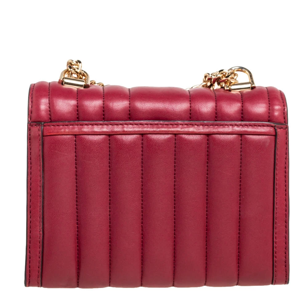 Michael Kors Burgundy Leather Small Whitney Shoulder Bag For Women - Image 4