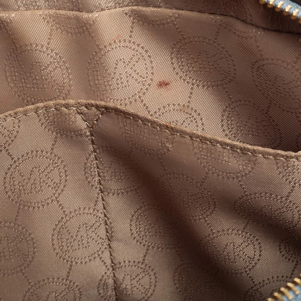 Michael Kors Blue Leather Jet Set Camera Crossbody Bag For Women - Image 8