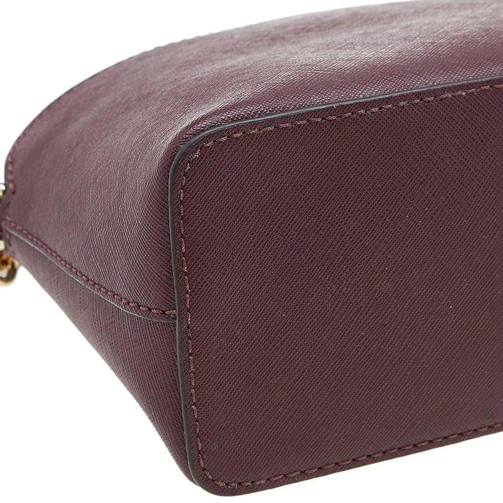 Michael Kors Burgundy Leather Emmy Crossbody Bag For Women - Image 10