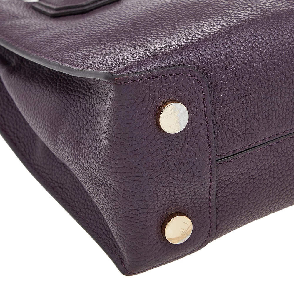 Michael Kors Purple Leather Mini Mercer Tote For Women - Image 10