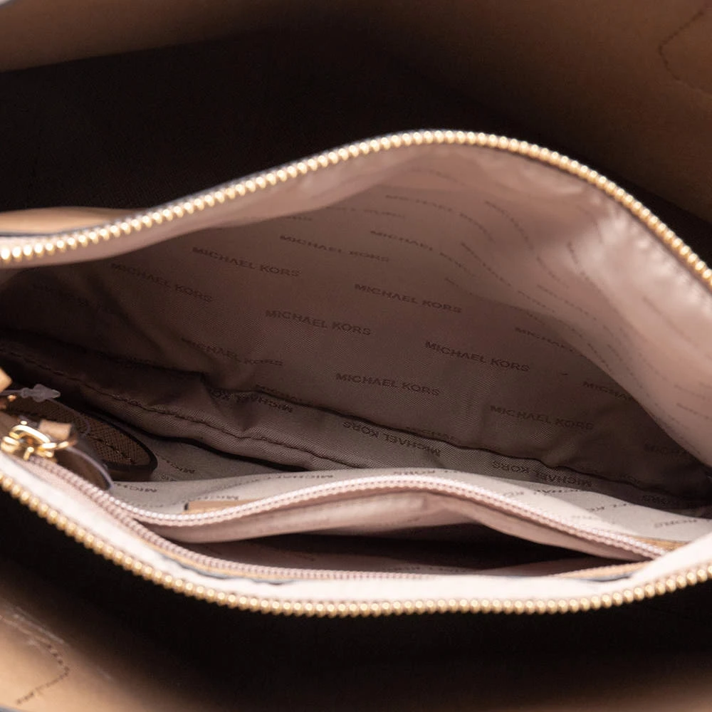 Michael Kors Metallic Gold Leather Medium Mercer Tote For Women - Image 7