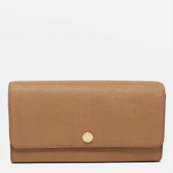 Michael Kors Beige Saffiano Leather Wallet For Women