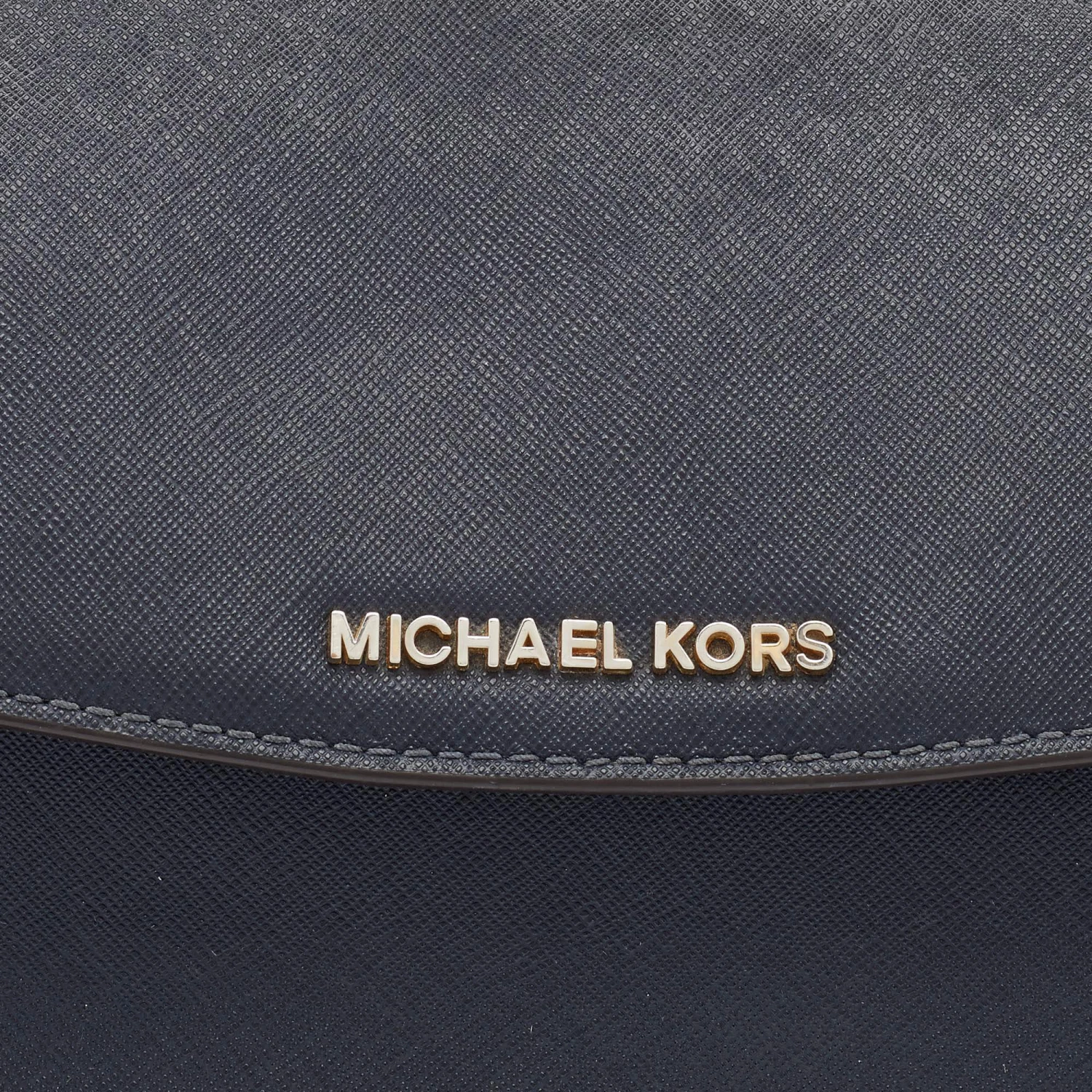 Michael Kors Navy Blue Saffiano Leather Small Ava Top Handle Bag For Women - Image 5