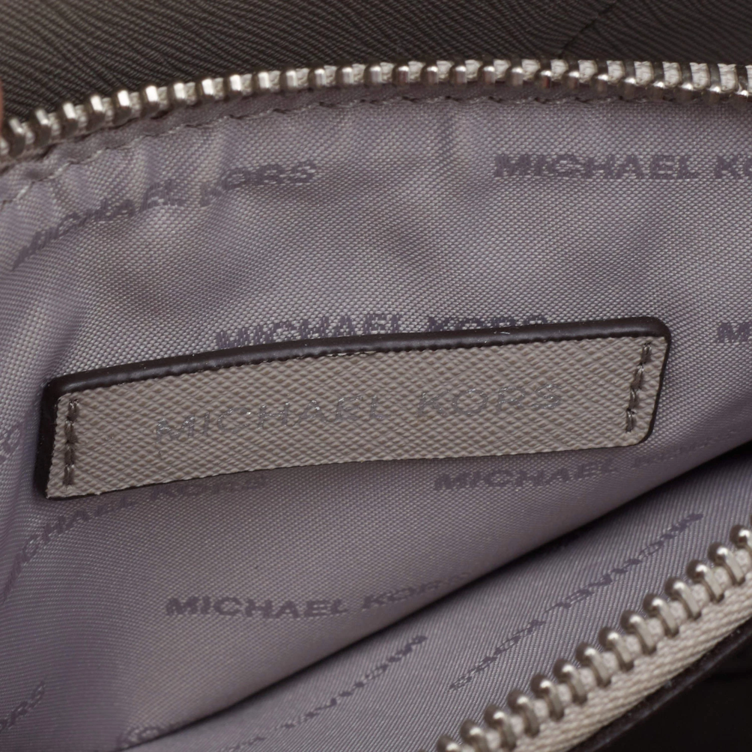 Michael Kors Grey Leather Mercer Tote For Women - Image 9