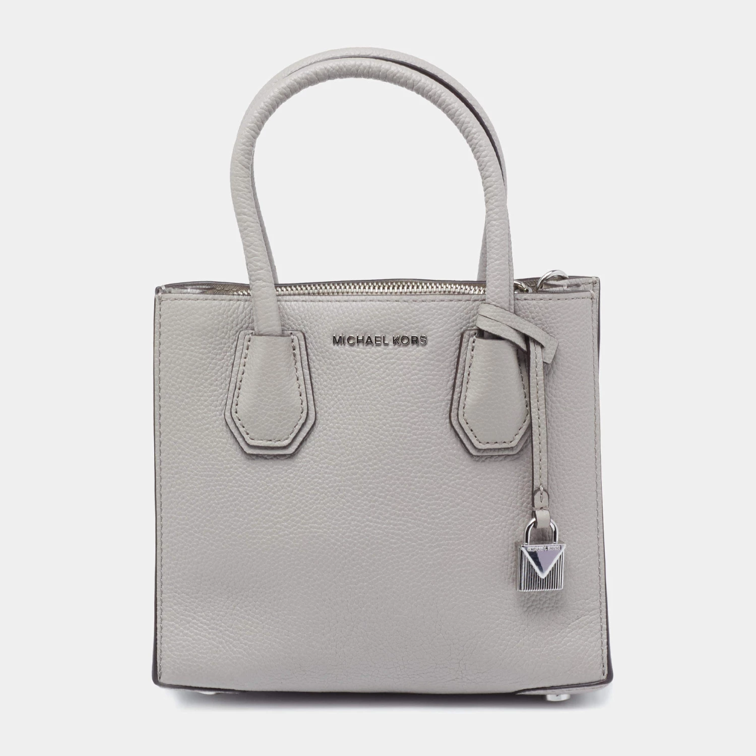 Michael Kors Grey Leather Mercer Tote For Women