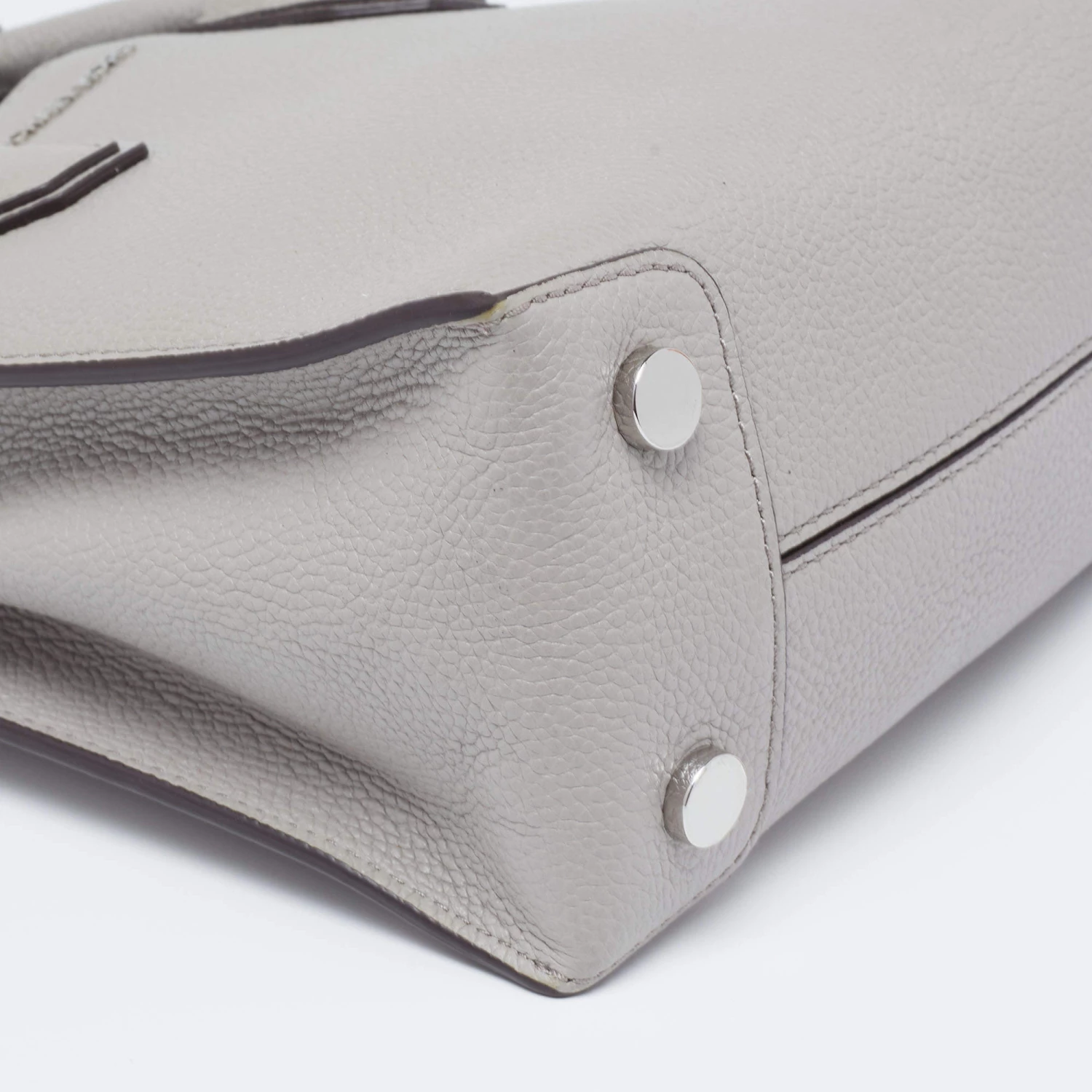 Michael Kors Grey Leather Mercer Tote For Women - Image 11