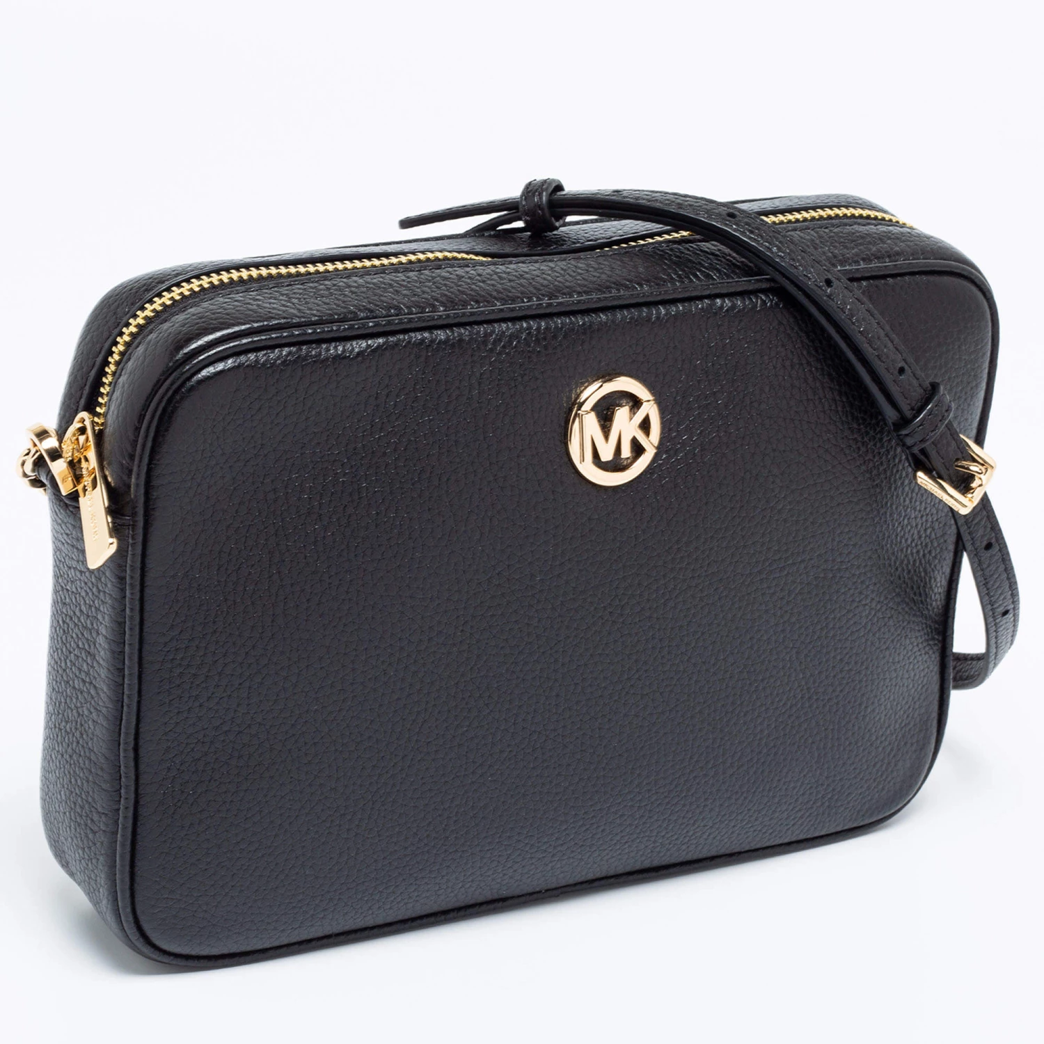 Michael Kors Black Leather Shoulder Bag For Women - Image 3