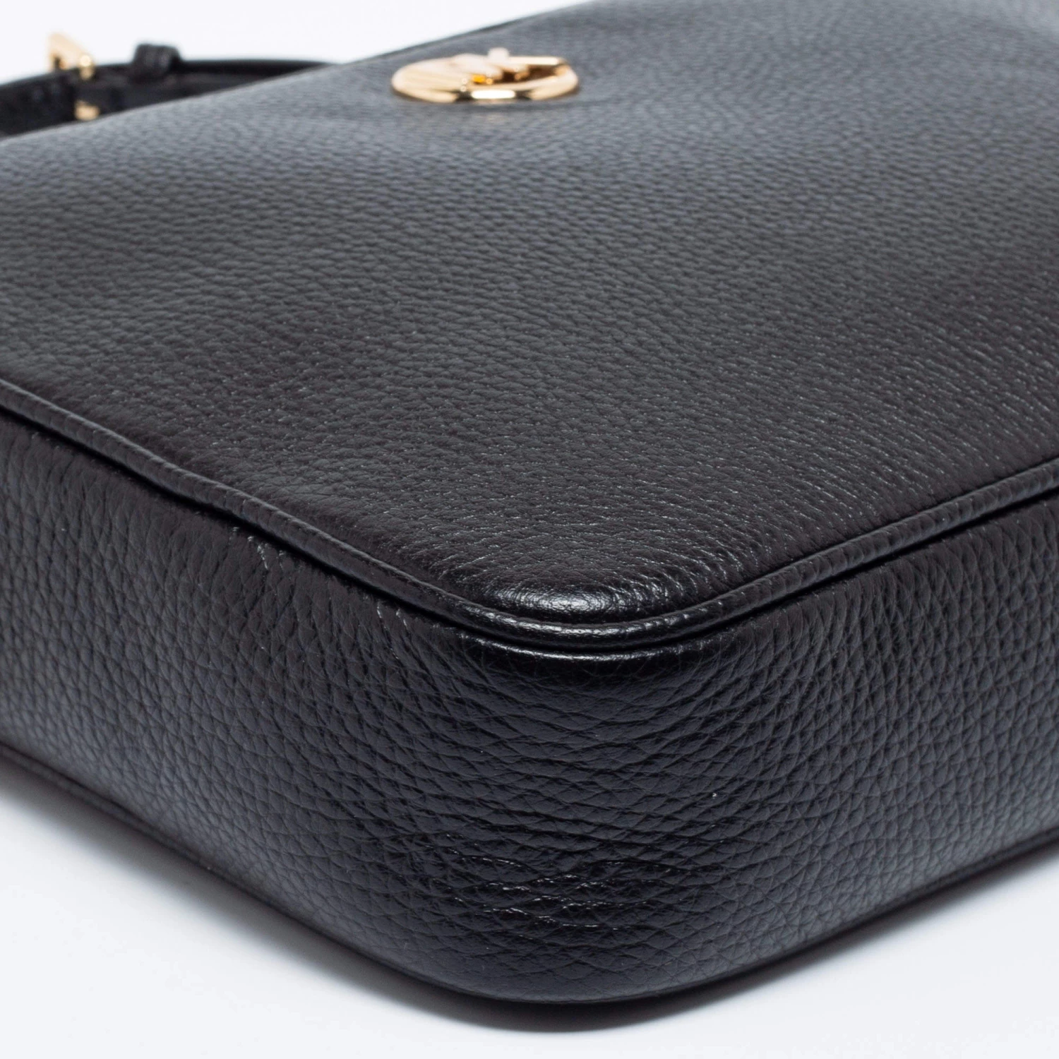 Michael Kors Black Leather Shoulder Bag For Women - Image 11