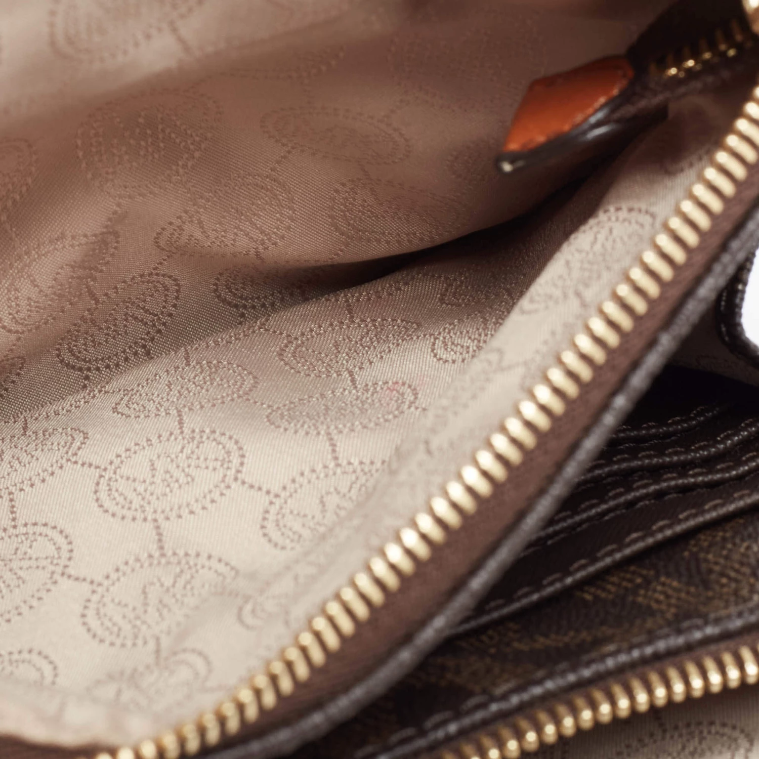 Michael Kors Brown Signature Coated Canvas And Leather Fulton Crossbody Bag For Women - Image 9