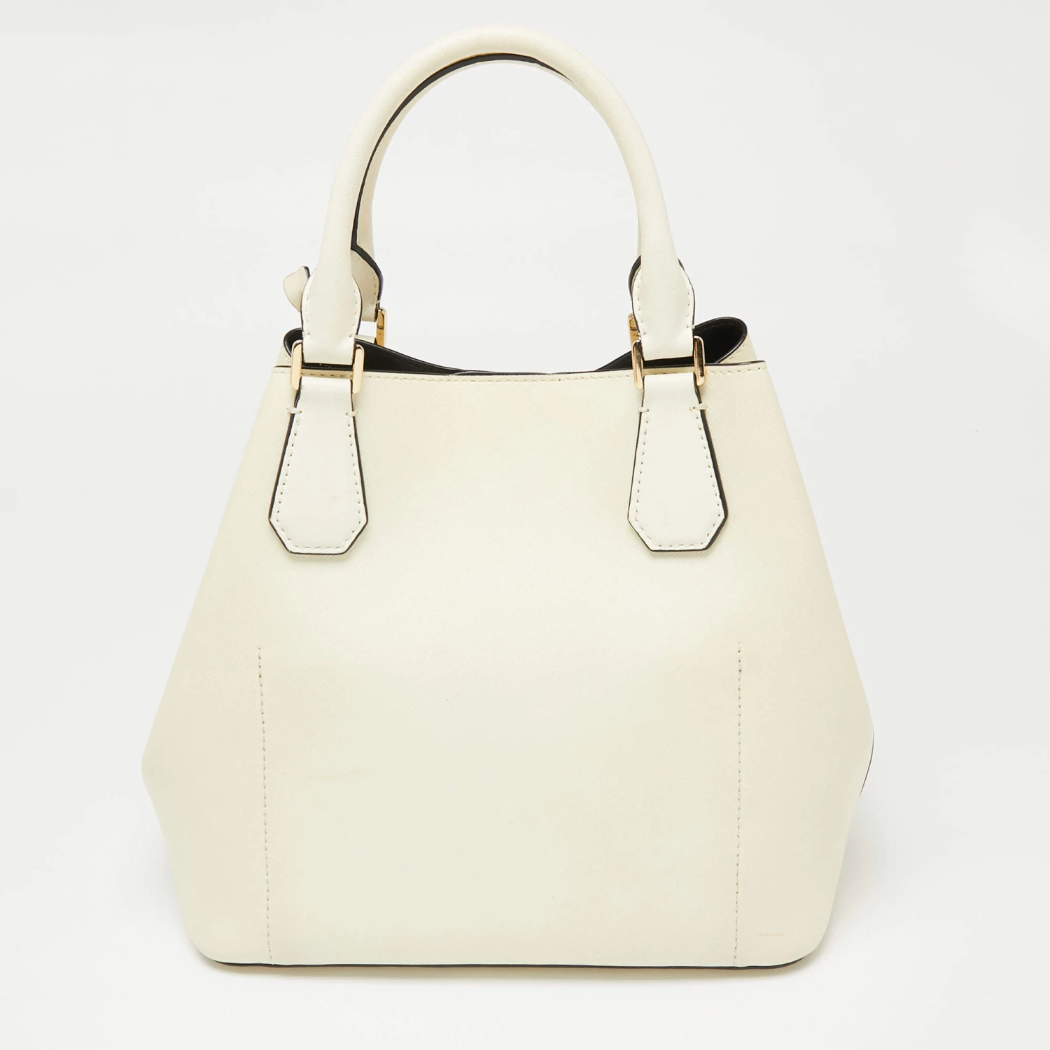 Michael Kors Off White Leather Greenwich Tote For Women - Image 4