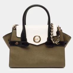 Michael Kors Tri Color Leather Carmen Satchel For Women