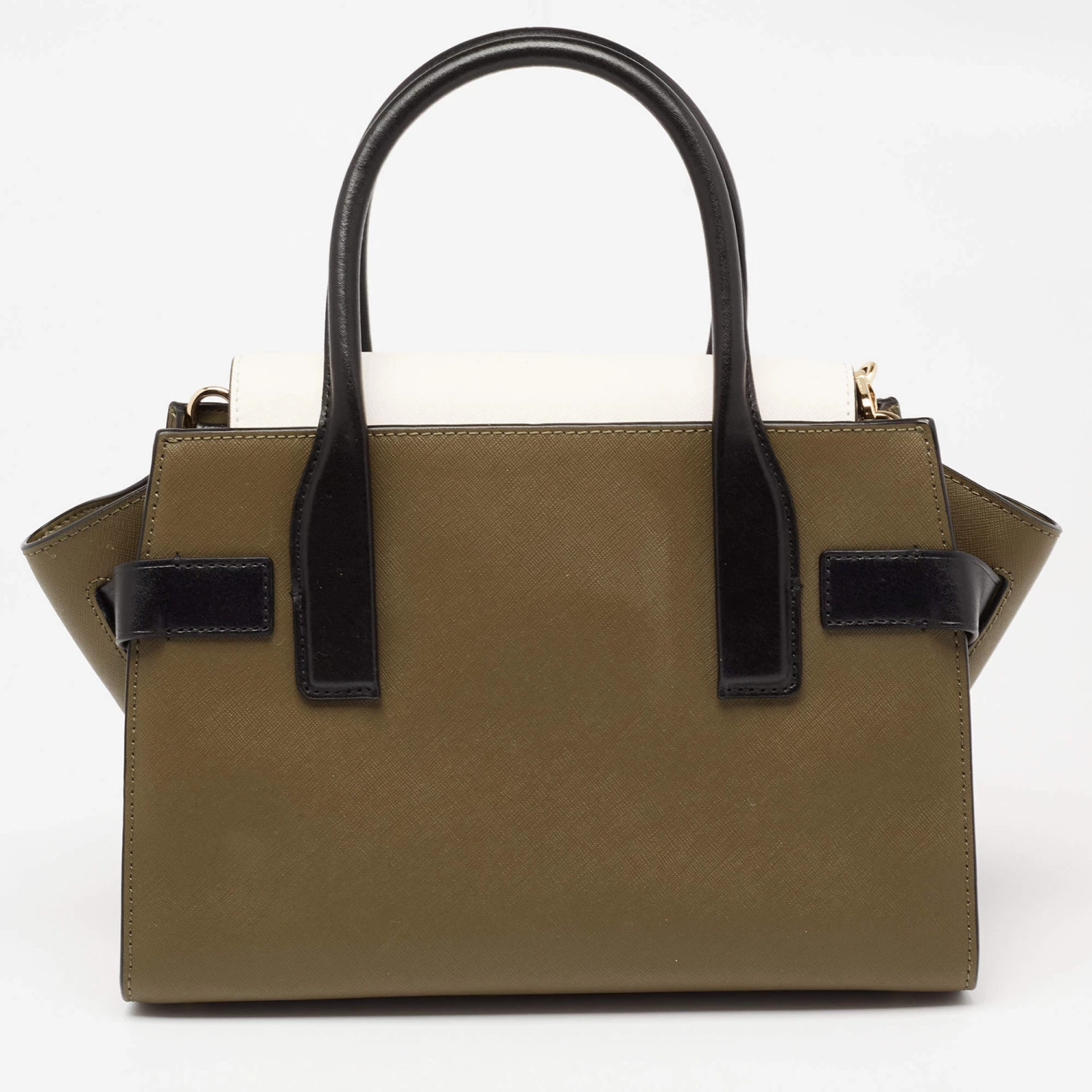 Michael Kors Tri Color Leather Carmen Satchel For Women - Image 4