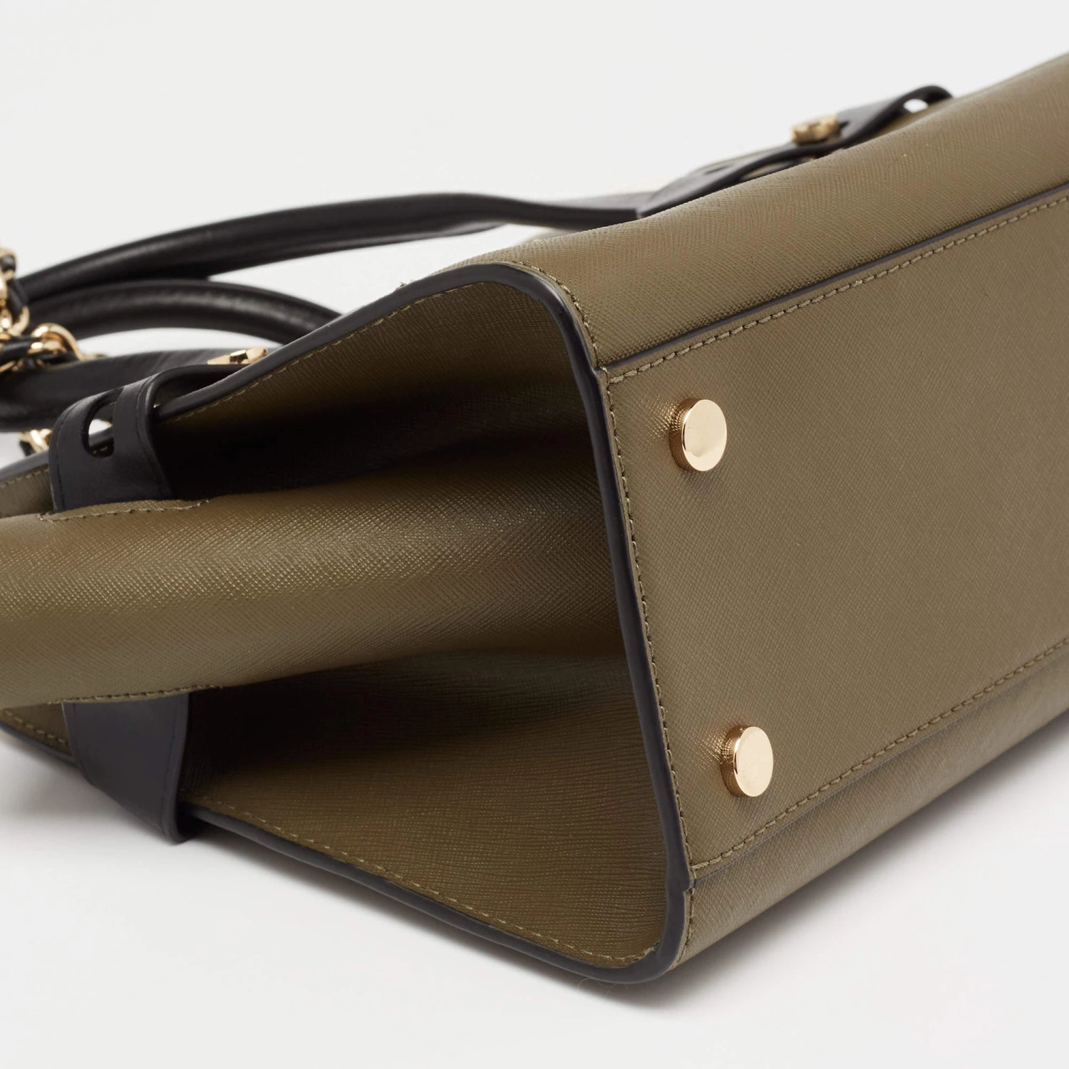 Michael Kors Tri Color Leather Carmen Satchel For Women - Image 11