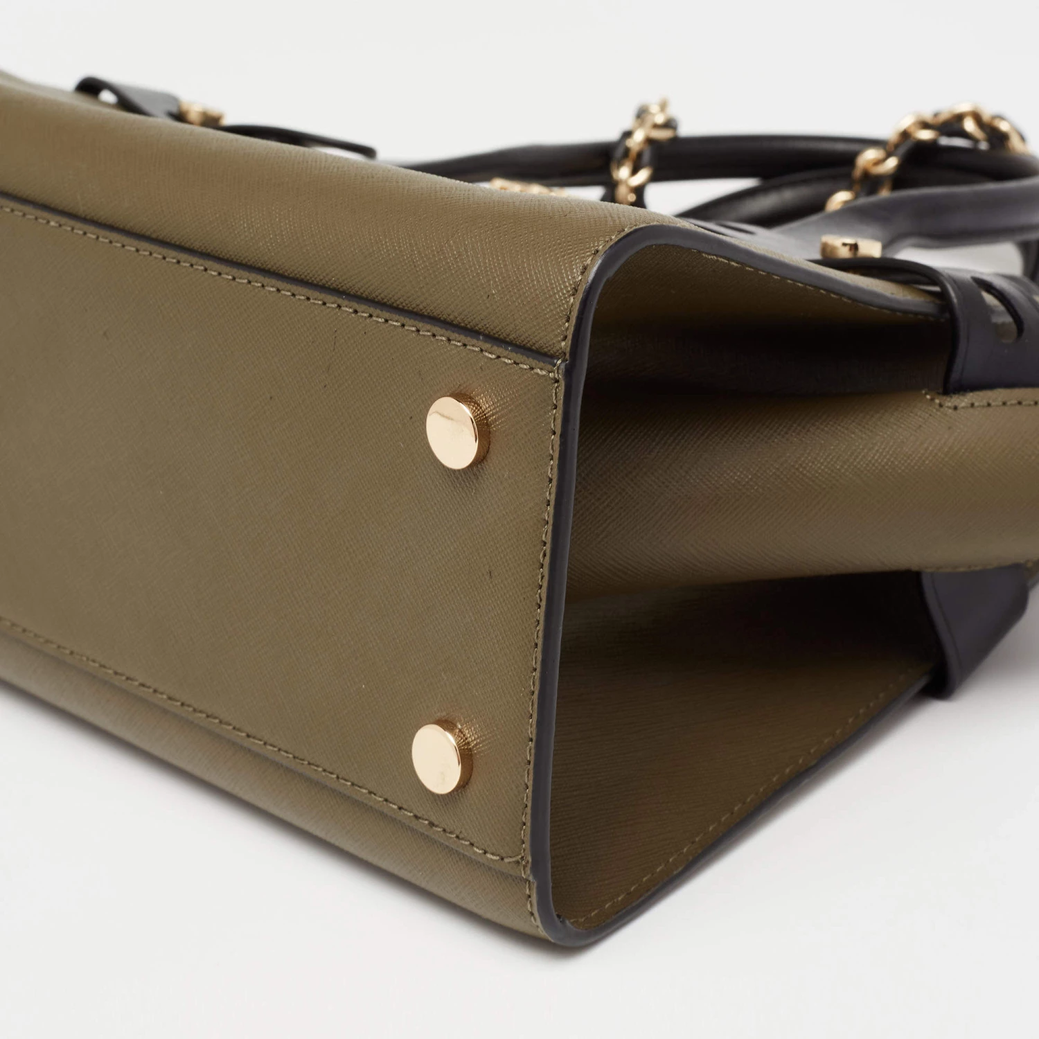 Michael Kors Tri Color Leather Carmen Satchel For Women - Image 12