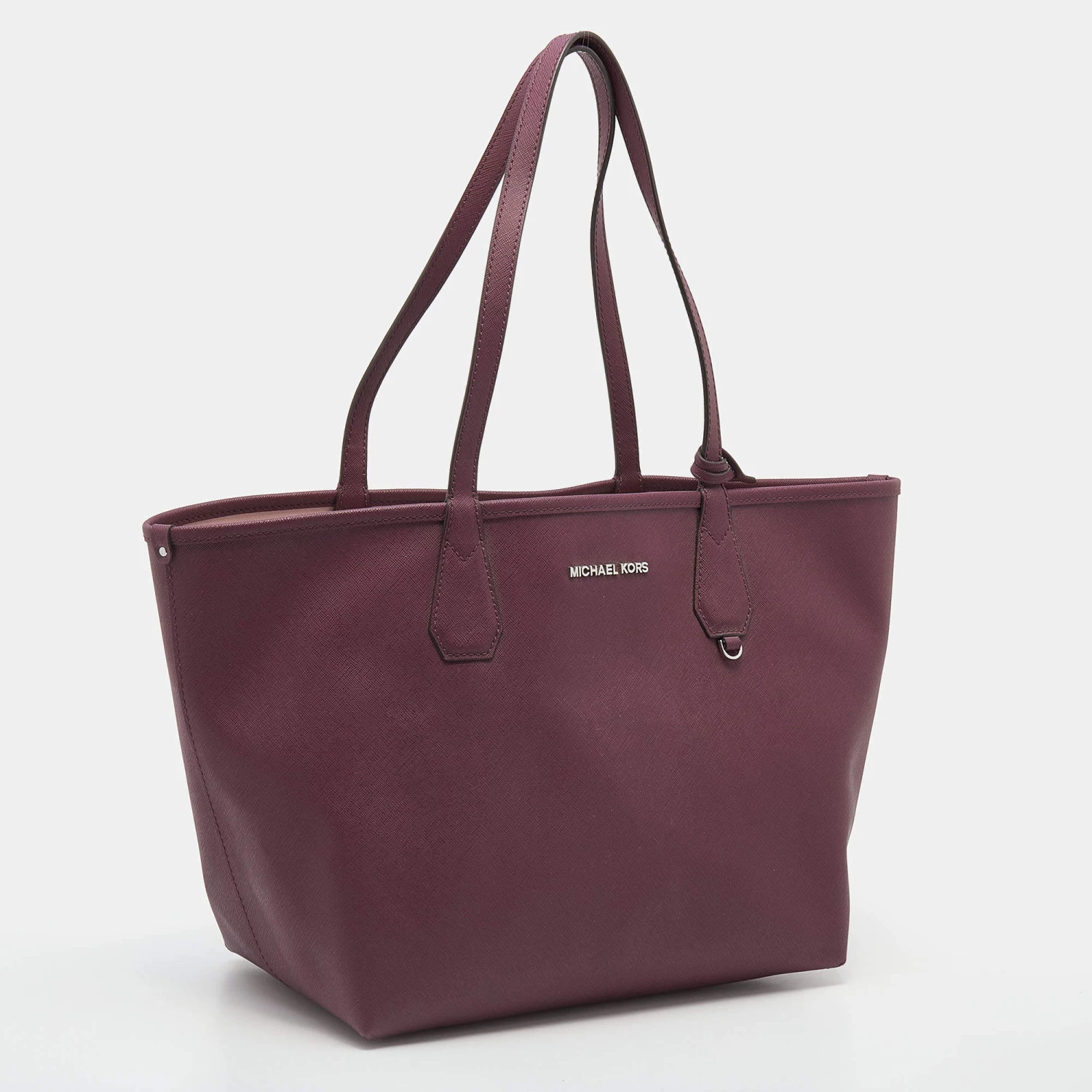 Michael Kors Burgundy Saffiano Leather Reversible Tote For Women - Image 4