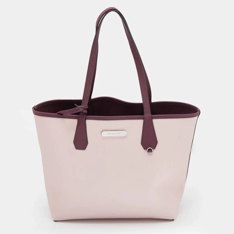 Michael Kors Burgundy Saffiano Leather Reversible Tote For Women - Image 3