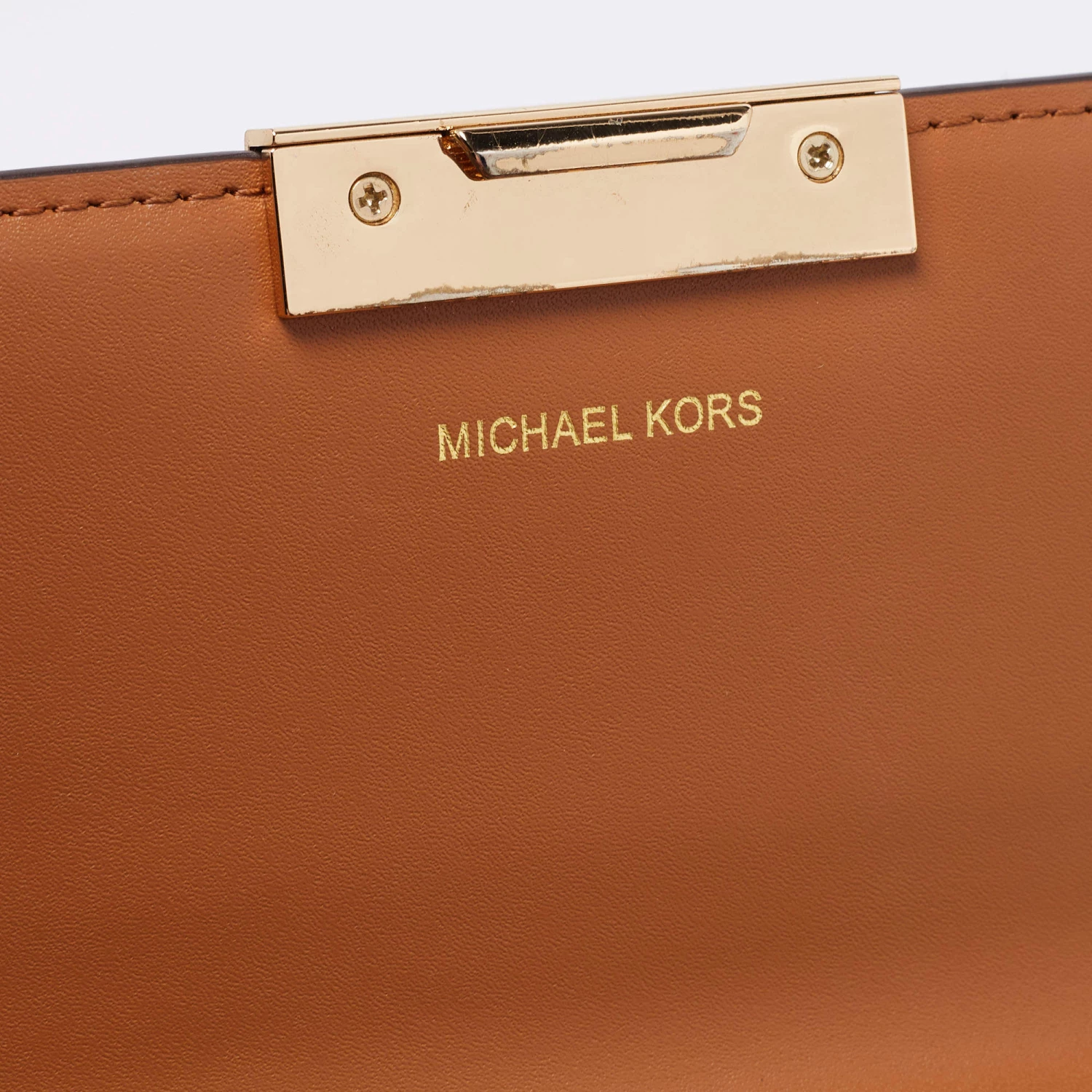 Michael Kors Brown Signature Coated Canvas And Leather Jade Shoulder Bag For Women - Image 11