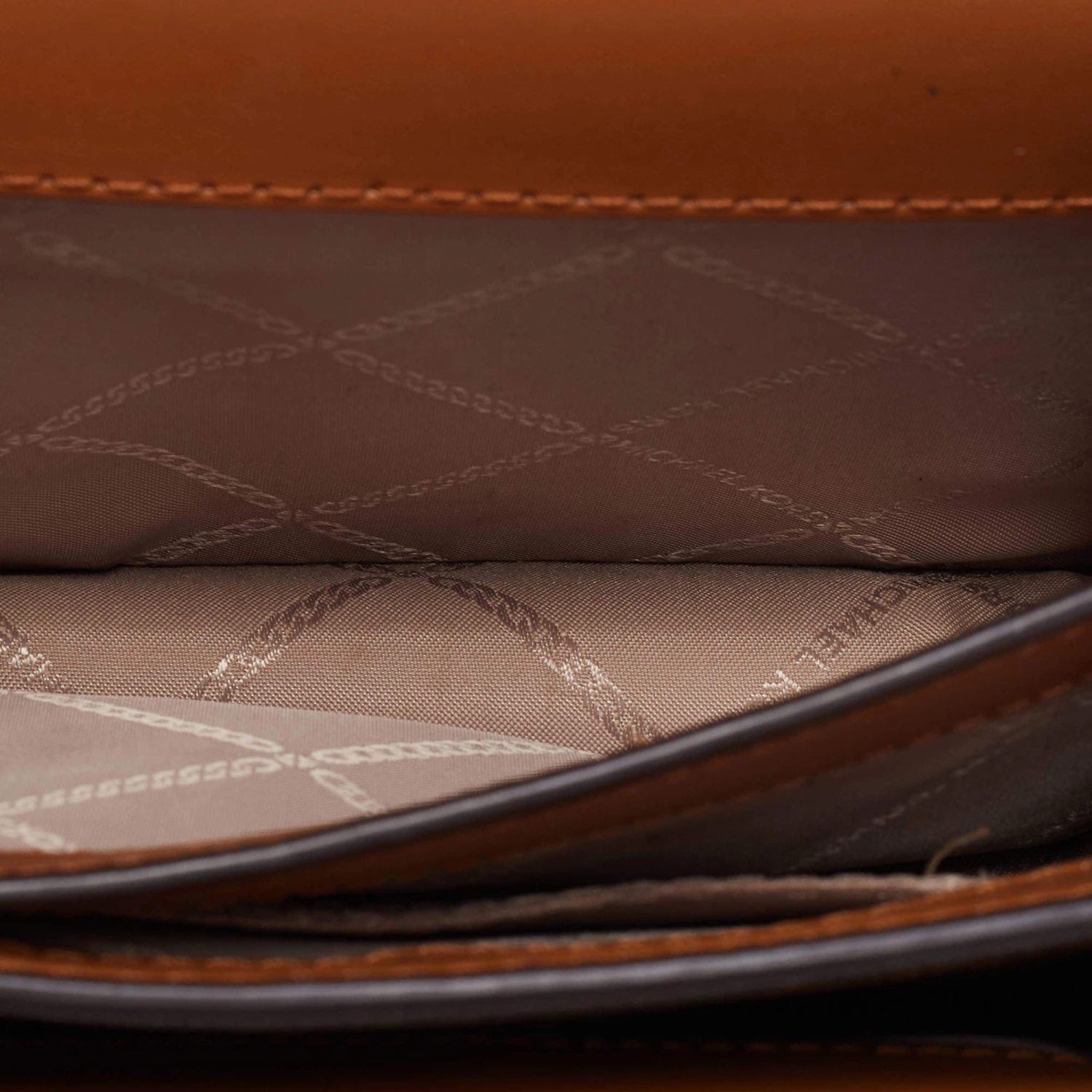 Michael Kors Brown Signature Coated Canvas And Leather Jade Shoulder Bag For Women - Image 7