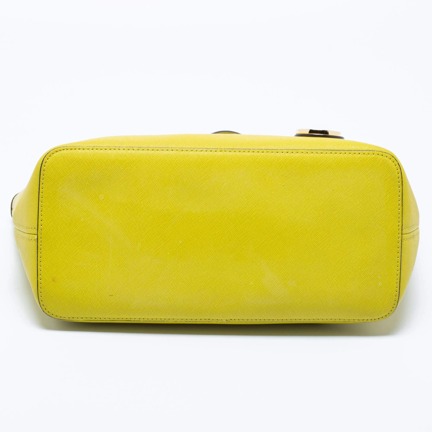 Michael Kors Neon Green Leather Small Jet Set Travel Tote For Women - Image 6