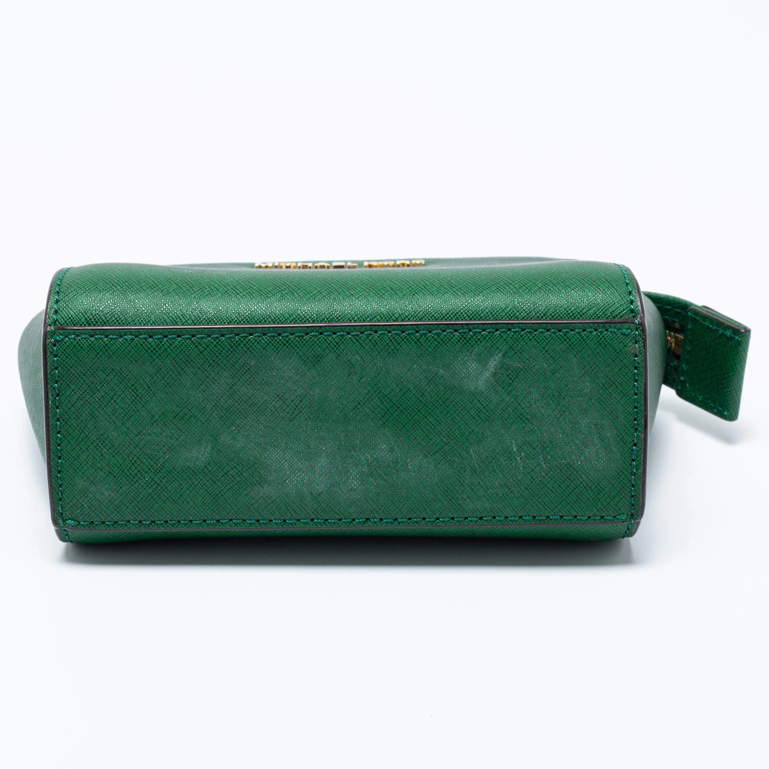 Michael Kors Green Leather Mini Selma Crossbody Bag For Women - Image 6