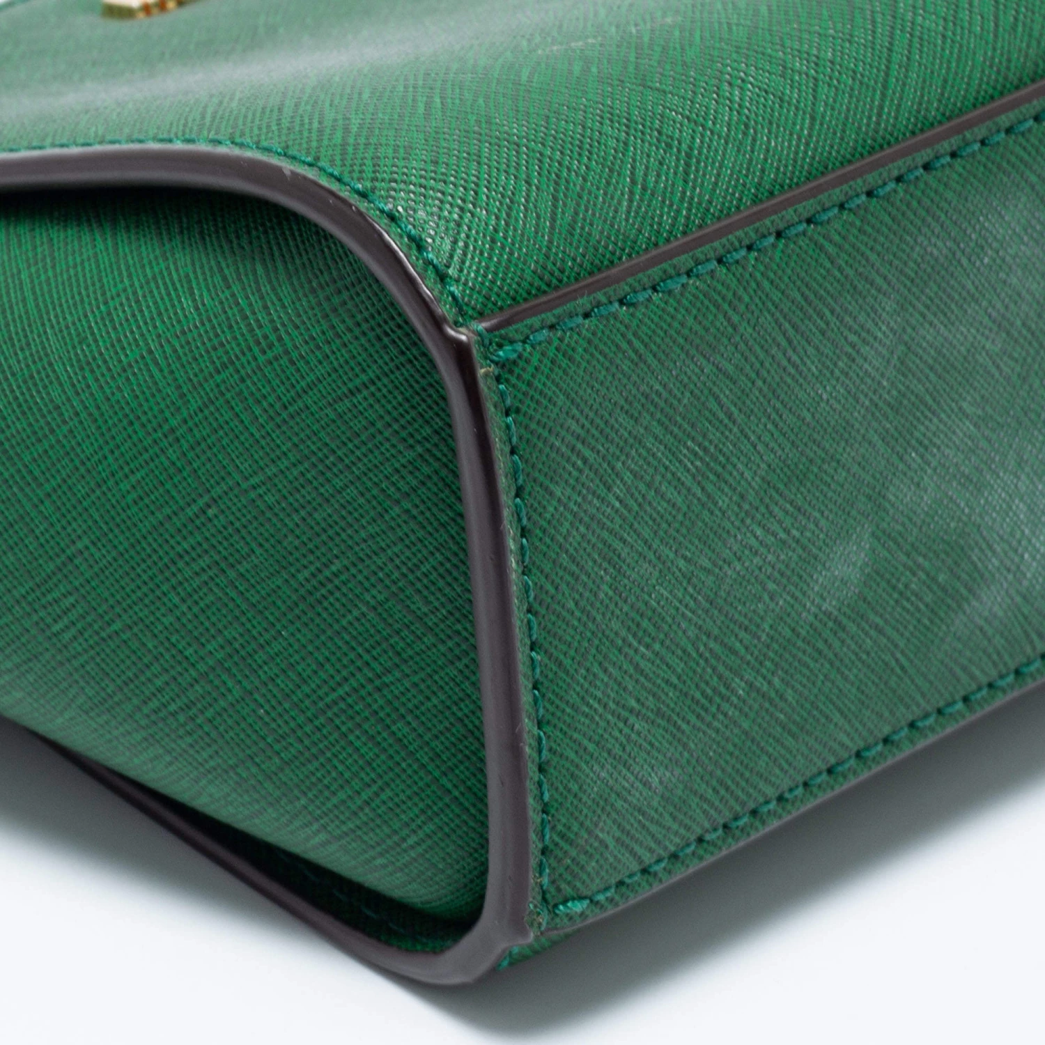 Michael Kors Green Leather Mini Selma Crossbody Bag For Women - Image 12