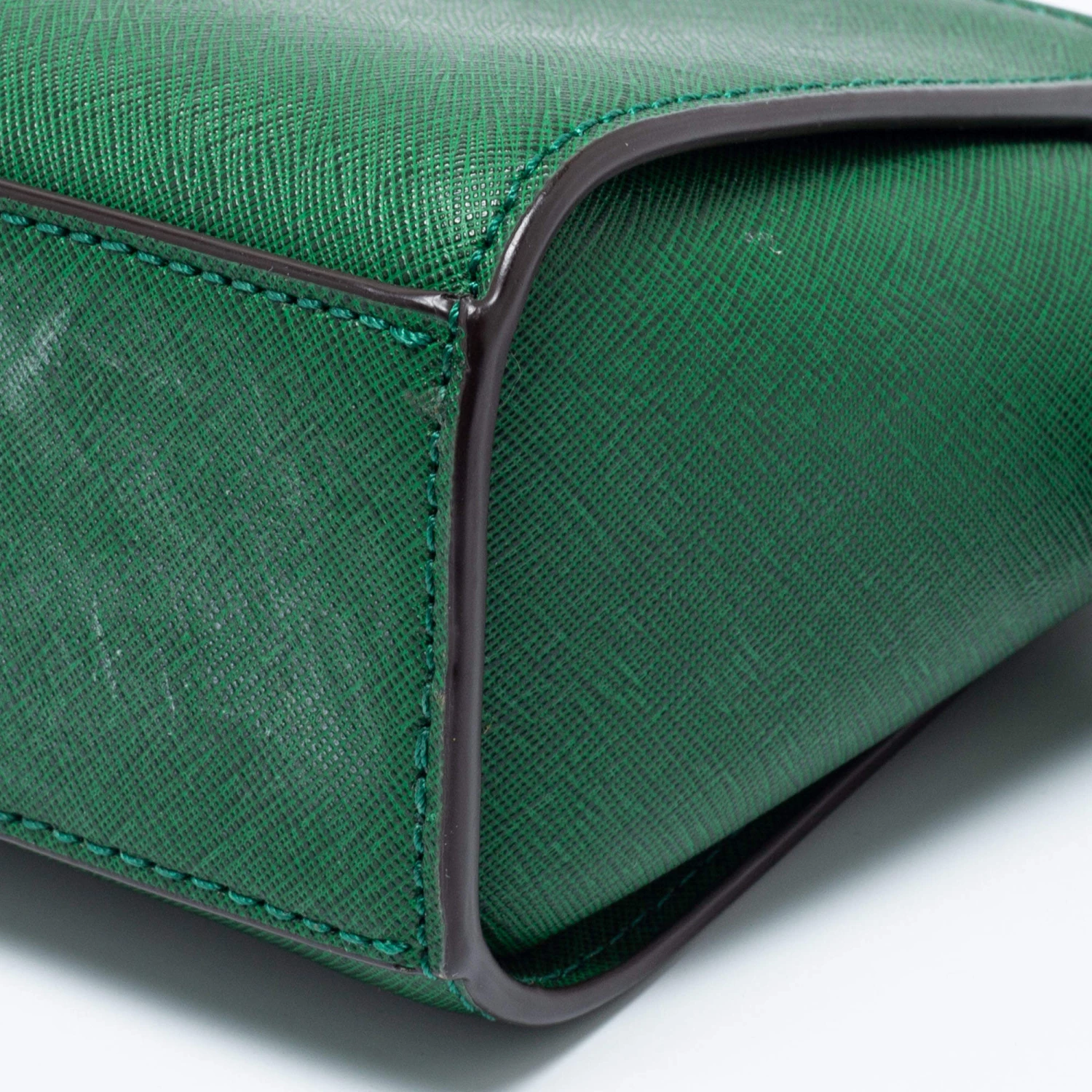 Michael Kors Green Leather Mini Selma Crossbody Bag For Women - Image 11