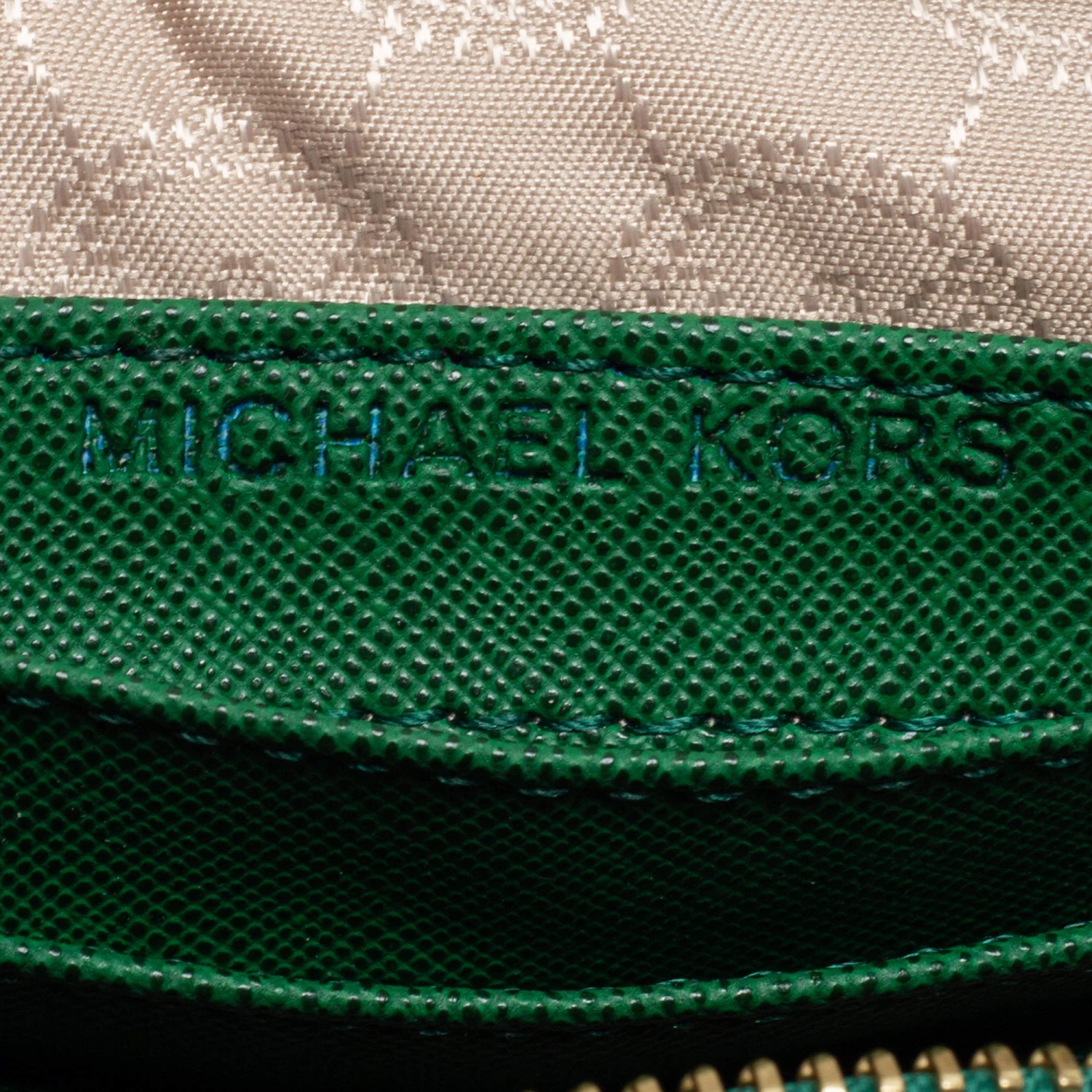 Michael Kors Green Leather Mini Selma Crossbody Bag For Women - Image 9