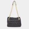 Michael Kors Black Quilted Leather Sloan Shoulder Bag For Women