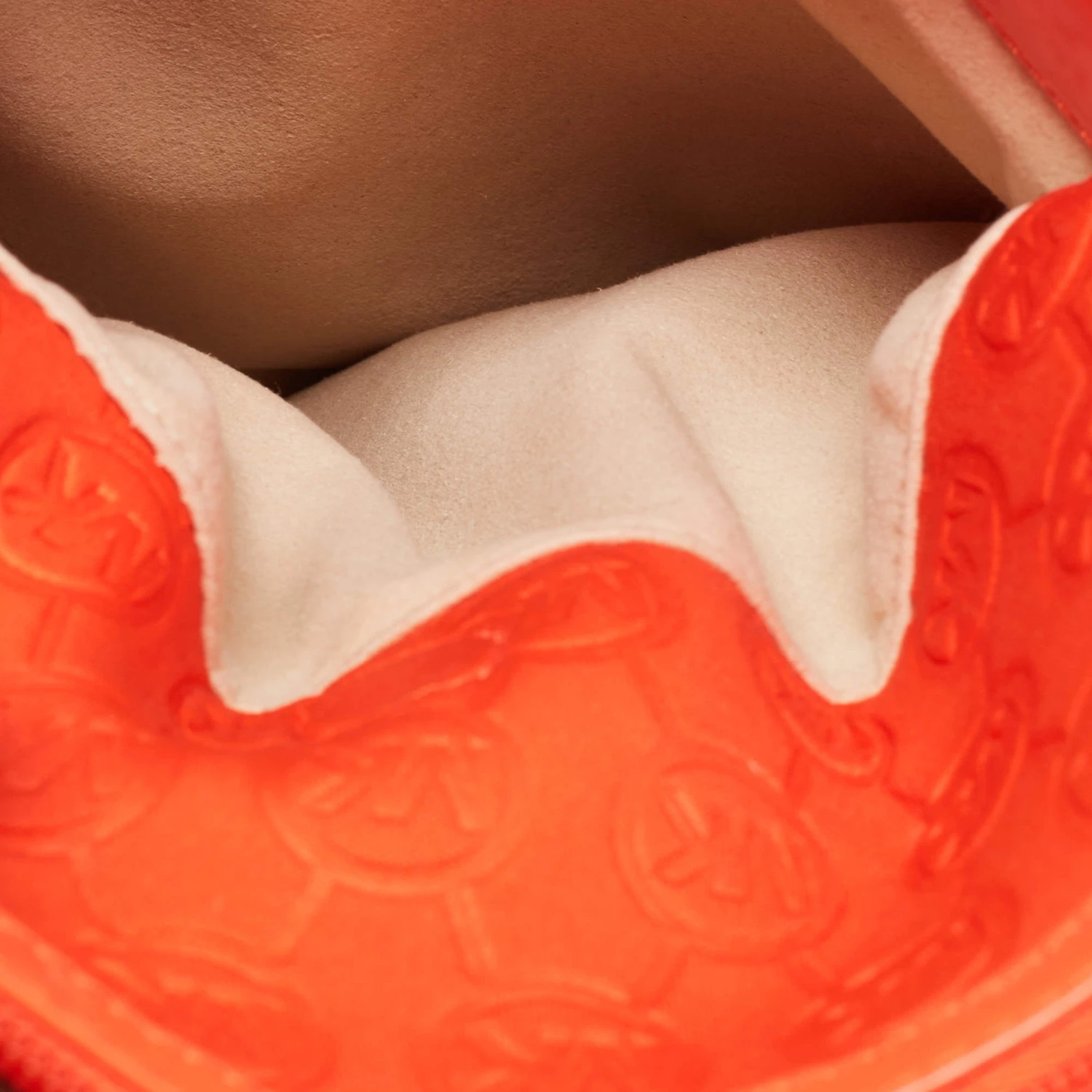 Michael Kors Neon Orange Neoprene And Patent Leather Messenger Bag For Women - Image 9