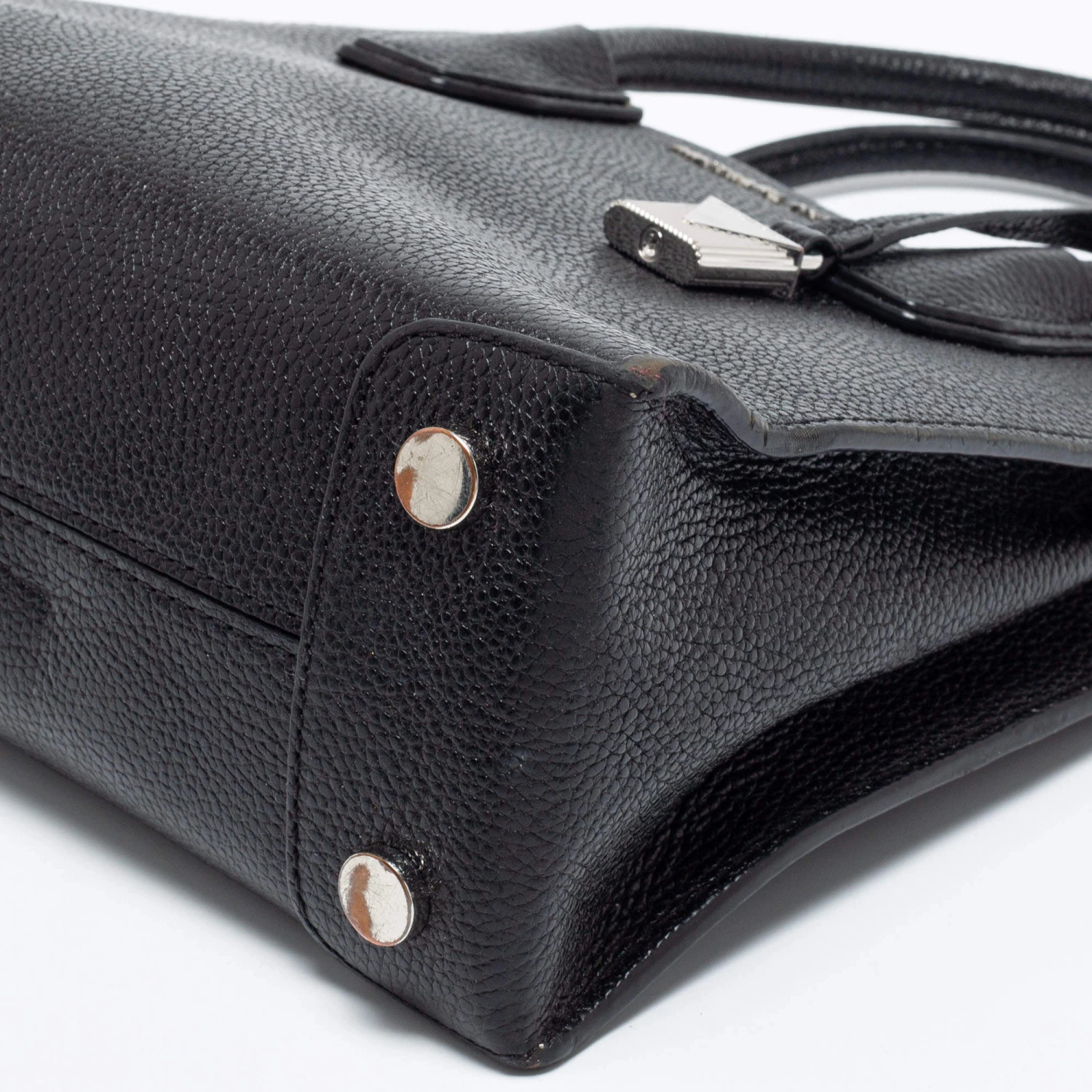 Michael Kors Black Leather Mini Mercer Satchel For Women - Image 12