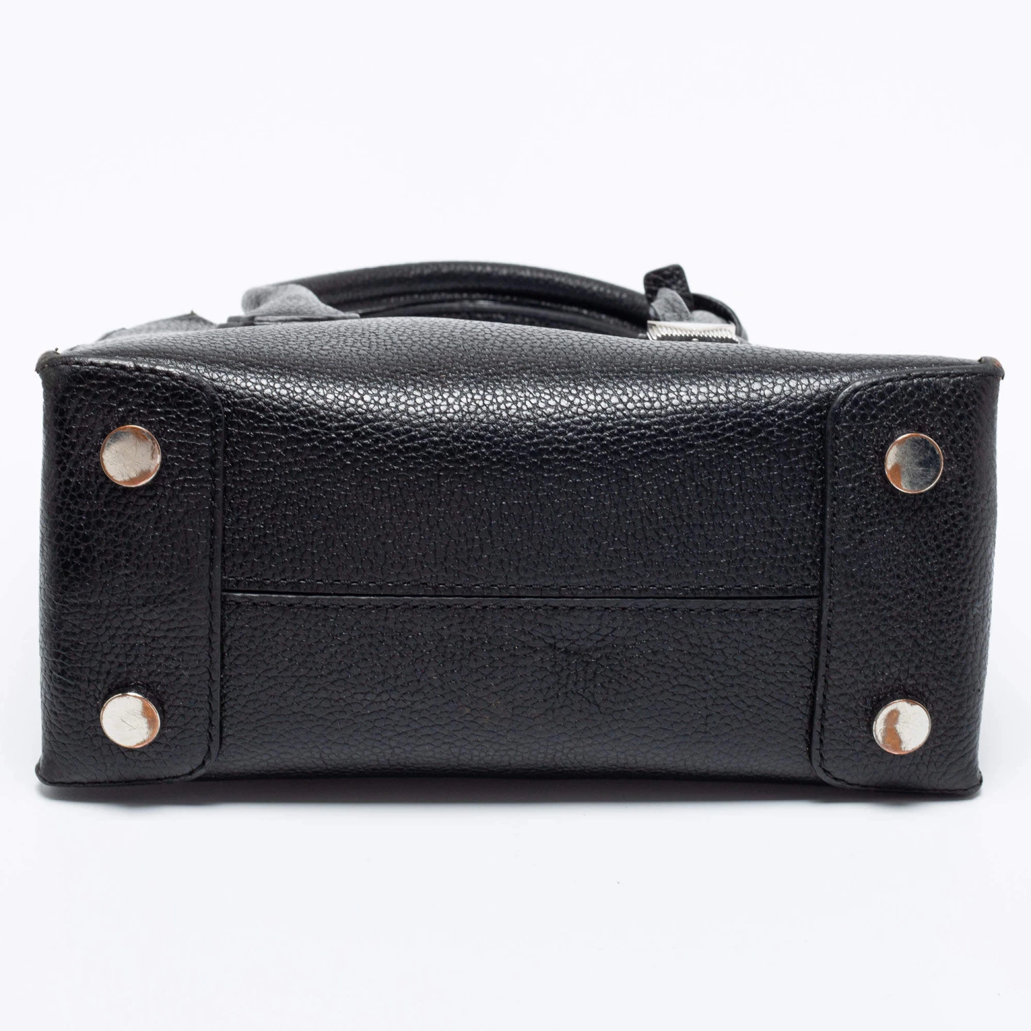 Michael Kors Black Leather Mini Mercer Satchel For Women - Image 6