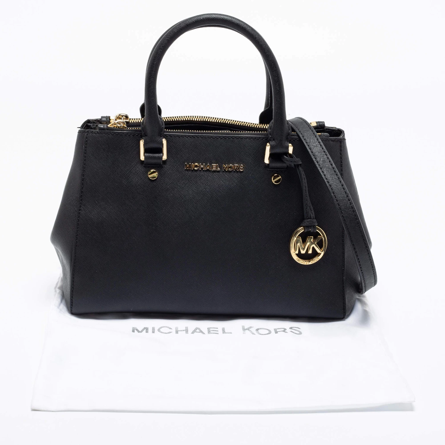 Michael Kors Black Leather Medium Sutton Tote For Women - Image 11