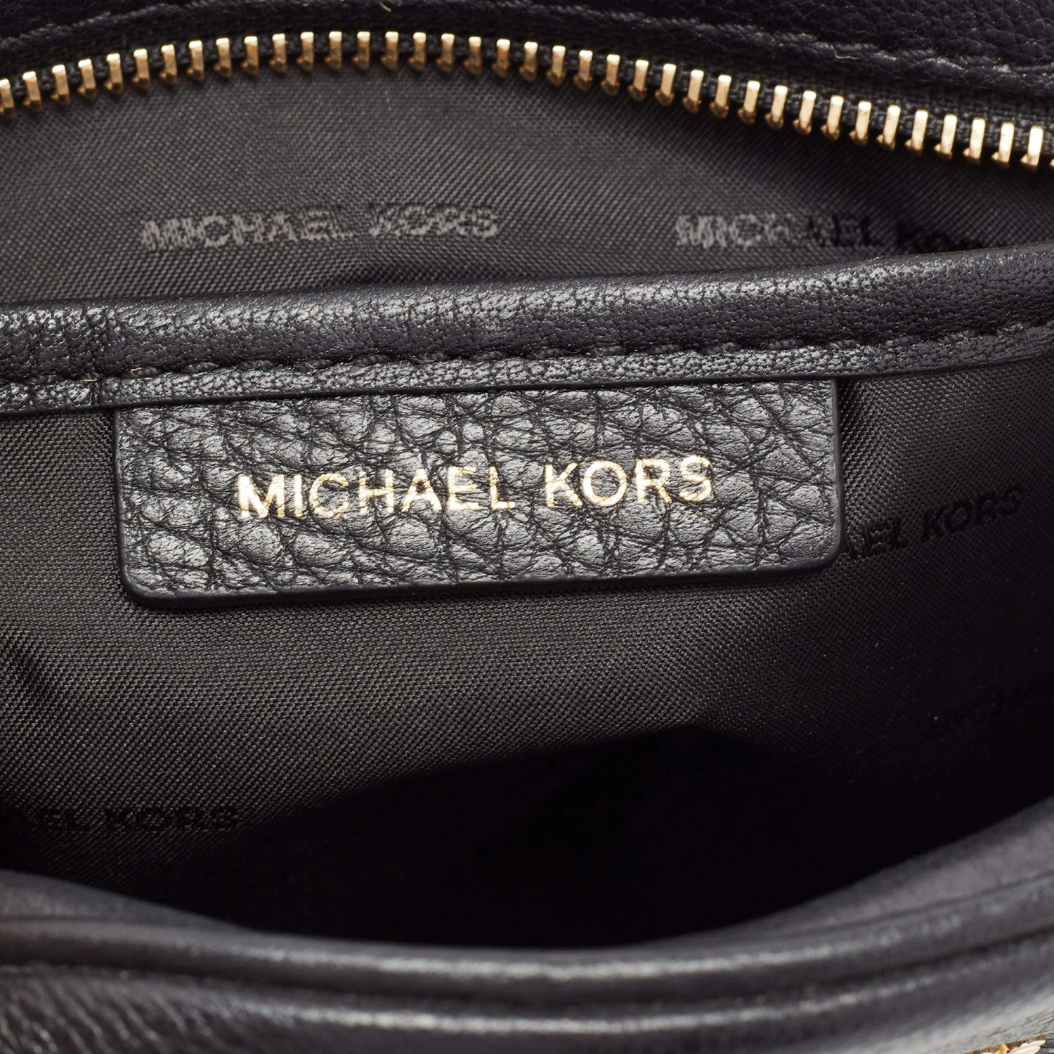 Michael Kors Black Leather Ginny Crossbody Bag For Women - Image 9
