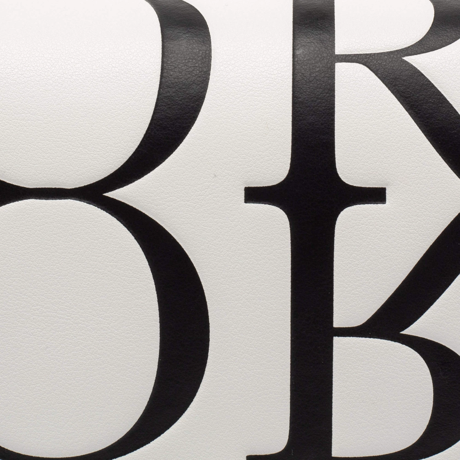 Michael Kors White Newsprint Logo Leather Jade Large Shoulder Bag For Women - Image 5